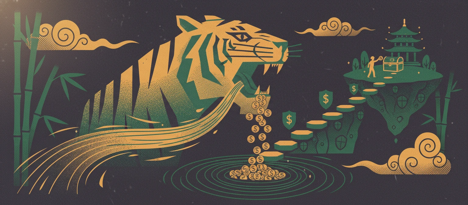 Jogador analisando rolos do Fortune Tiger em smartphone com saldo baixo