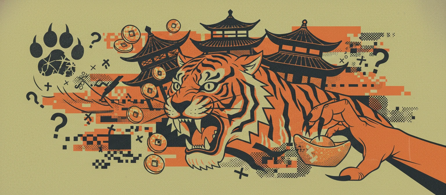 Tela de celular com alerta de site falso do Fortune Tiger