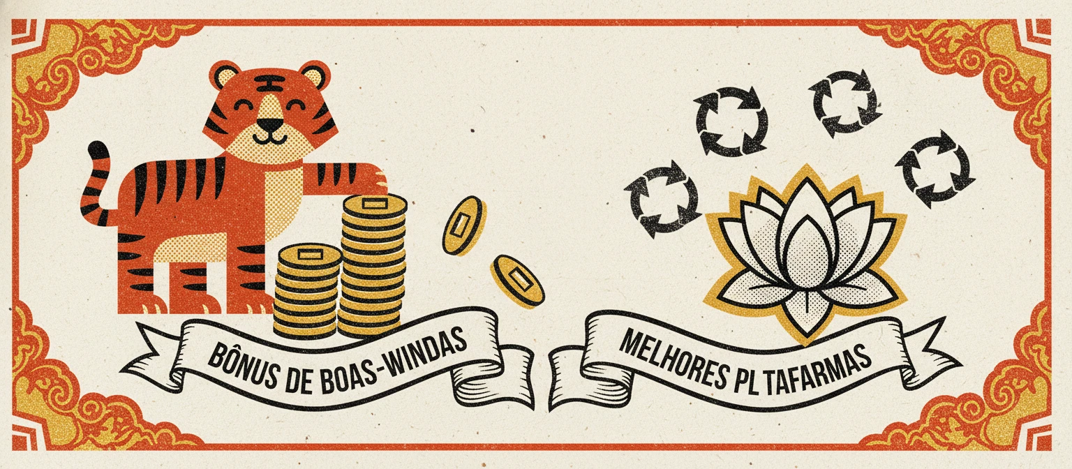 Comparativo de bônus de boas-vindas para Fortune Tiger com giros grátis
