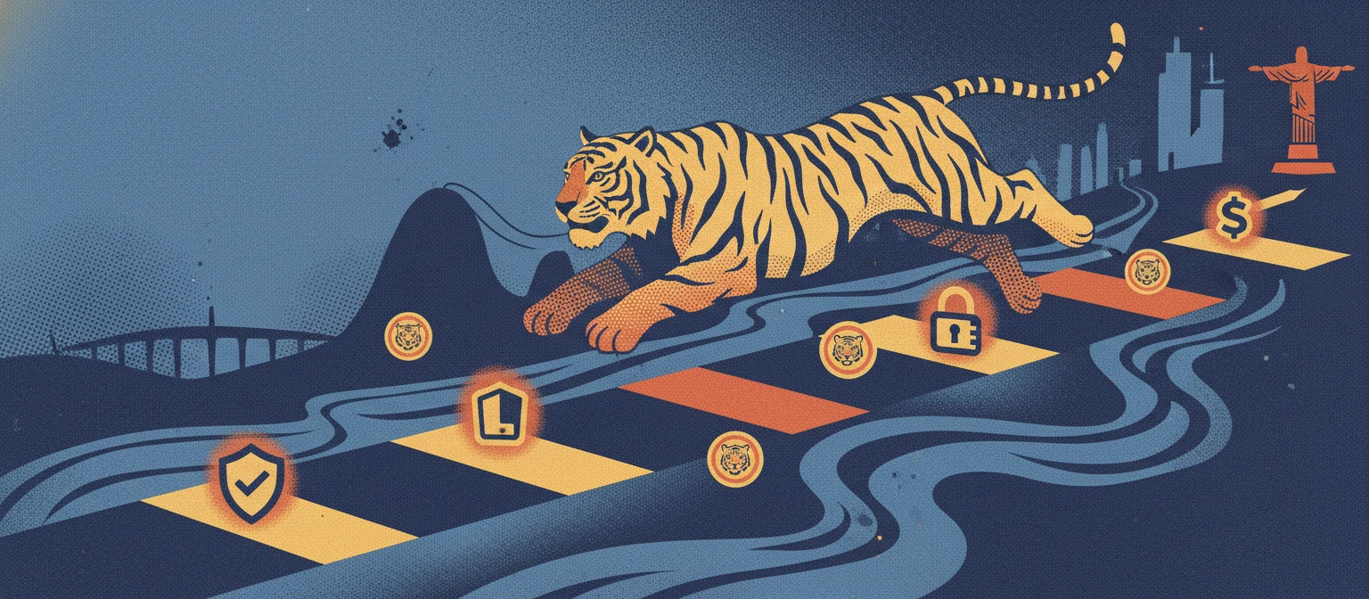 Logos de cassinos online que oferecem Fortune Tiger no Brasil